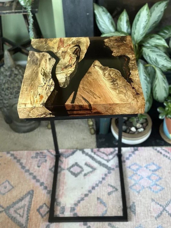 Epoxy River C End Table / Epoxy Table Top For Home Decor Gifts gallery