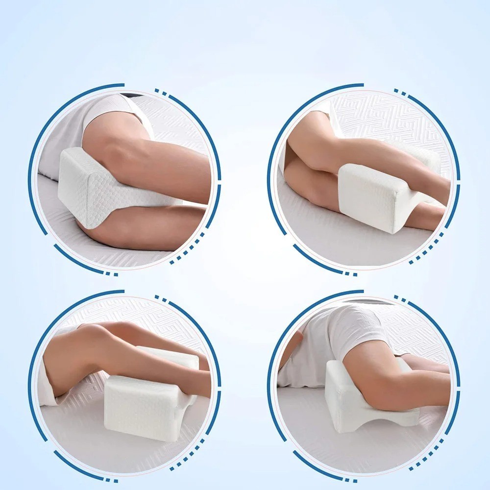 Memory Foam Knee Pillow for Side Sleepers Hip Knee Pain Relief with Strap gallery