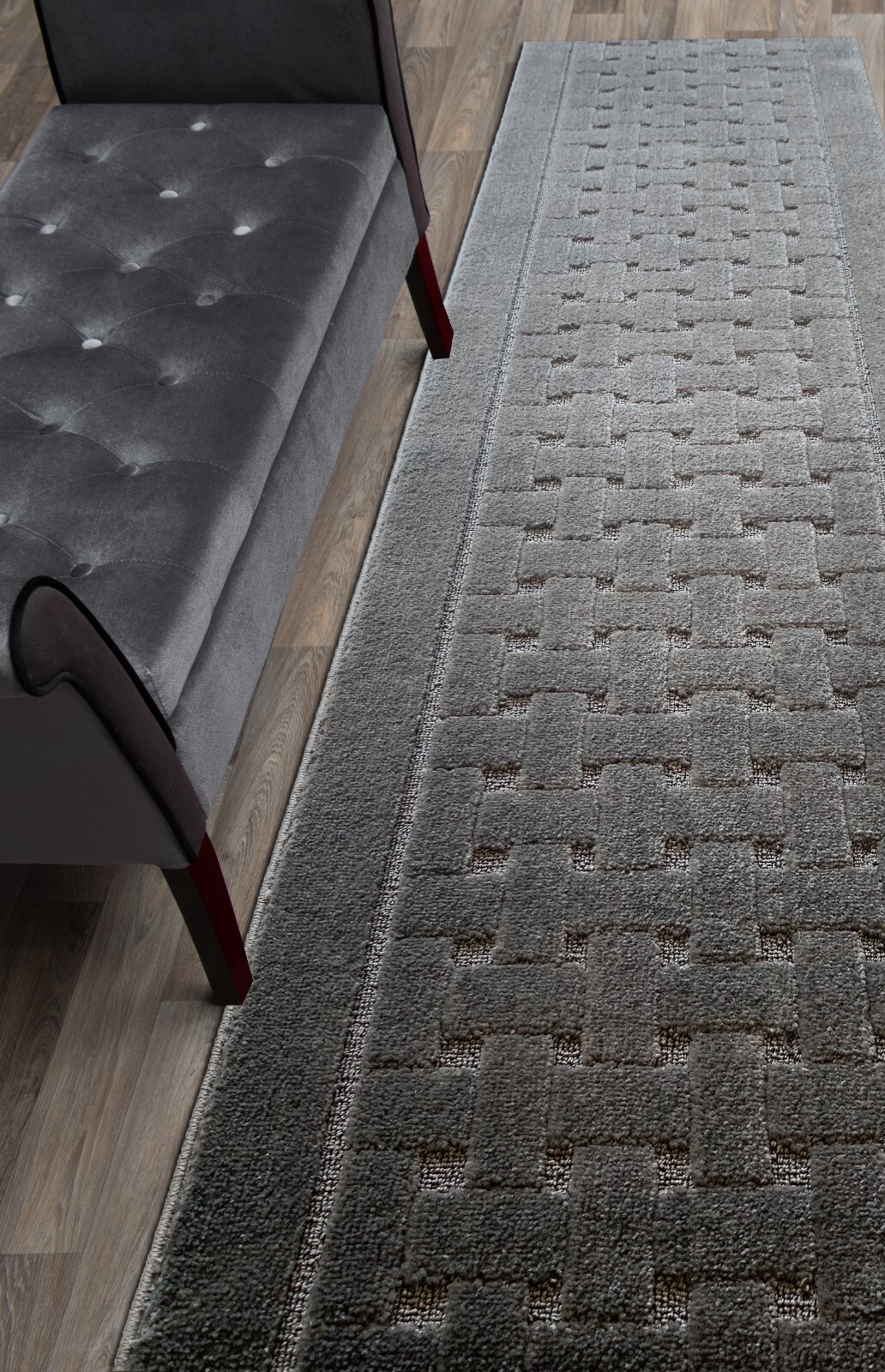 Custom Size Hallway Runner Rug, Slip Resistant, 31 Wide X Your Choice of Length gallery