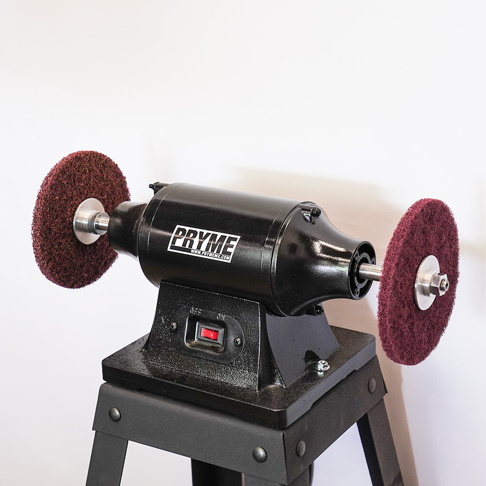 Pryme Cleaning Wheel Pack | Scotch Scuff Abrasive Bench Grinder 180 400 Grit gallery