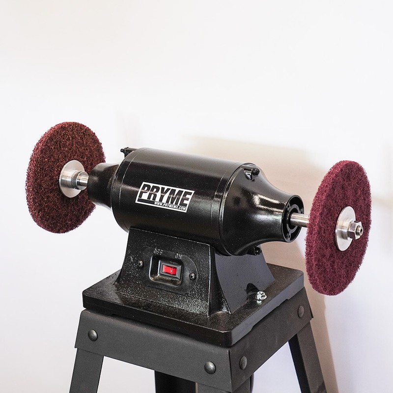 Pryme Cleaning Wheel Pack | Scotch Scuff Abrasive Bench Grinder 180 400 Grit gallery