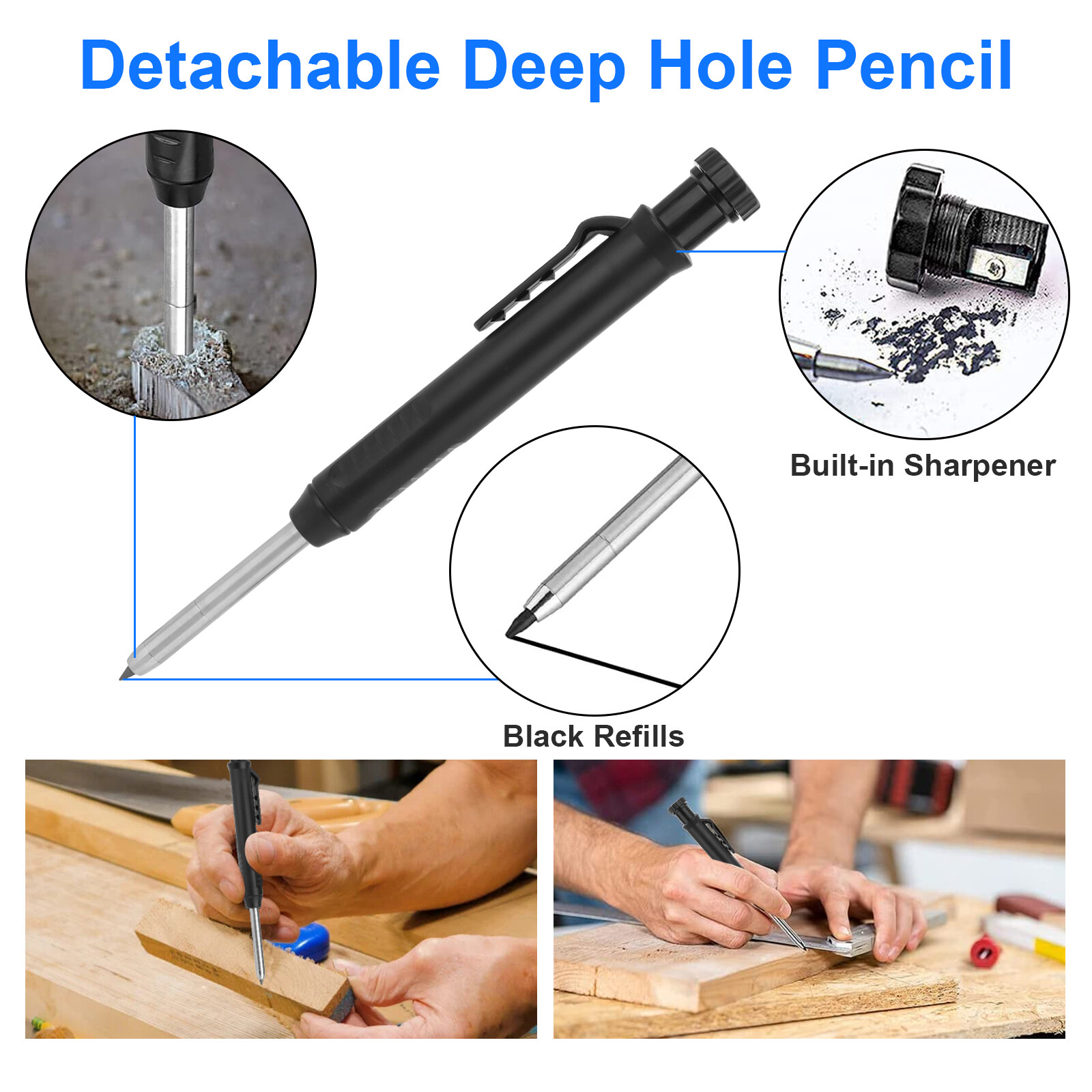 Multi-function Scribing Tool Construction Pencil DIY Woodworking Profile Scribe gallery