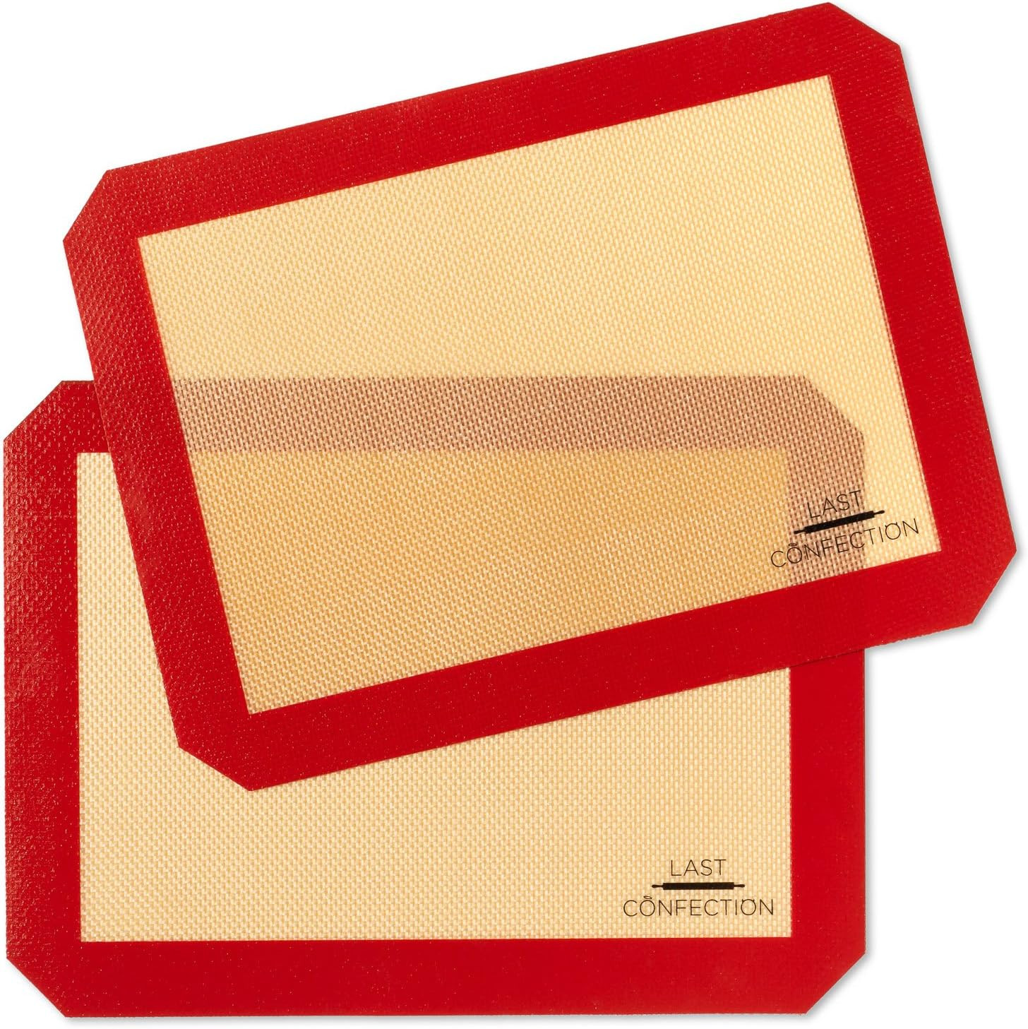 Silicone Baking Mat - Set of 2 Non-Stick Quarter Sheet (8-1/2" X 11-1/2") Profes gallery