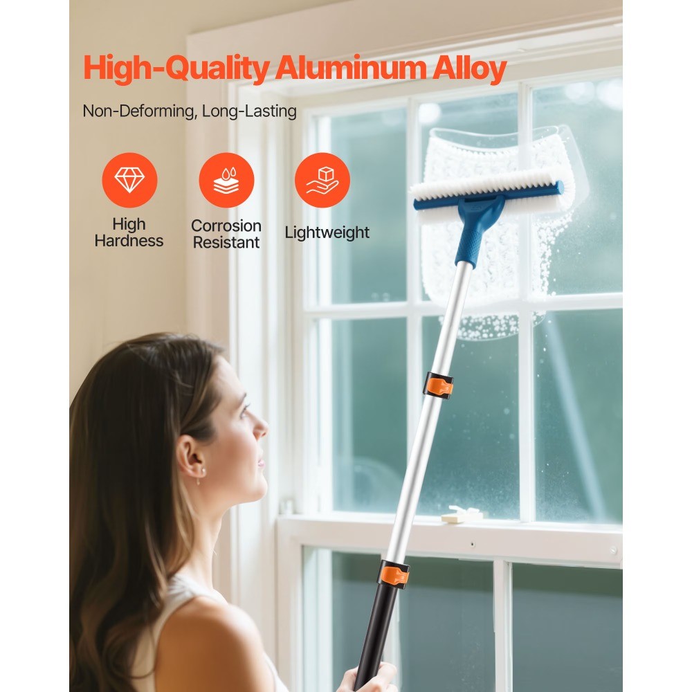1.76-4 FT Adjustable Multi-Purpose Pole, Durable Aluminum Alloy Extendable Stick gallery