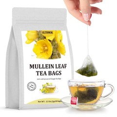 ULTHMOK Premium Mullein Leaf Tea,50 Tea Bags.for Lungs 50 Count (Pack of 1)