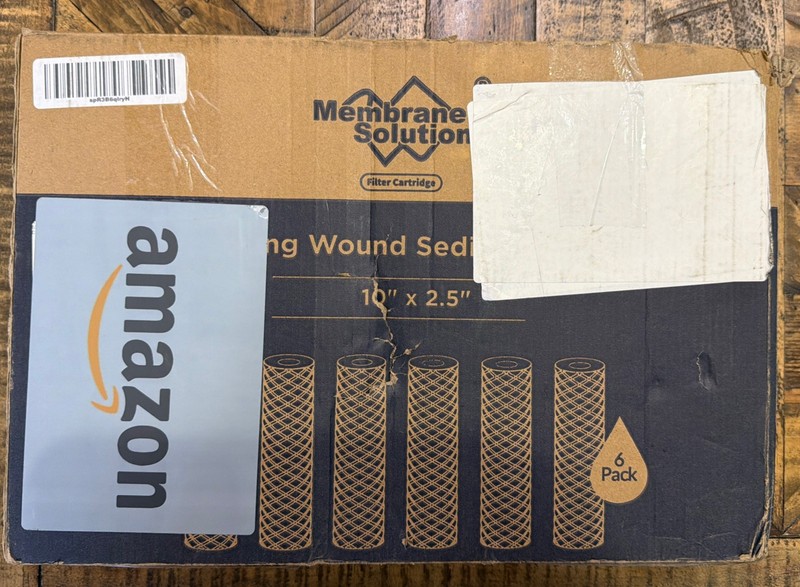Membrane Solutions PP String Wound Sediment Filter 10"x 2.5" - 5 Pack, Open Box gallery