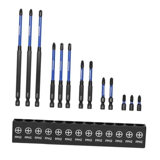 FPH2 Magnetic S2 ECX Bit,Phillips Pozidriv Slotted Bits,Impact FPH2 Set gallery