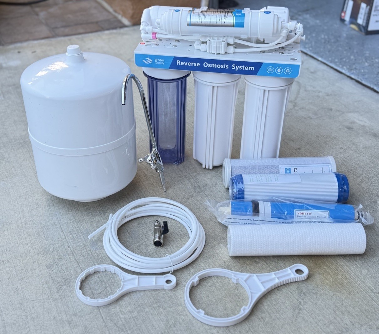 5 Stage Drinking Reverse Osmosis Home RO Water Filter System 100 GPD W/ Tank gallery