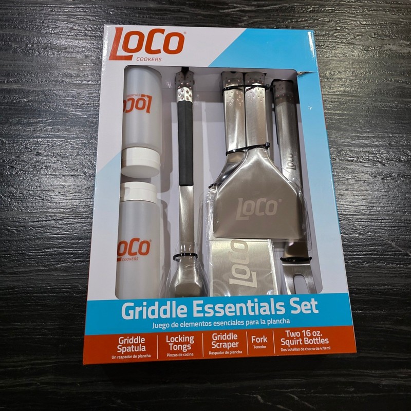 Tool LoCo Cookers Griddle Essentials Set - 6 Piece Stainless Steel BBQ Kit - NE gallery