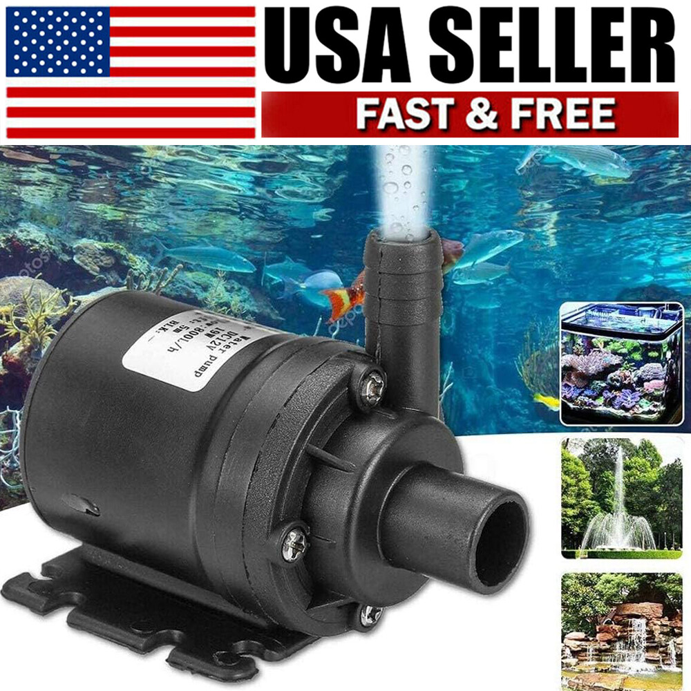 Brushless Submersible Water Pump Automatic Self-priming 12V High Pressure 800L/H gallery