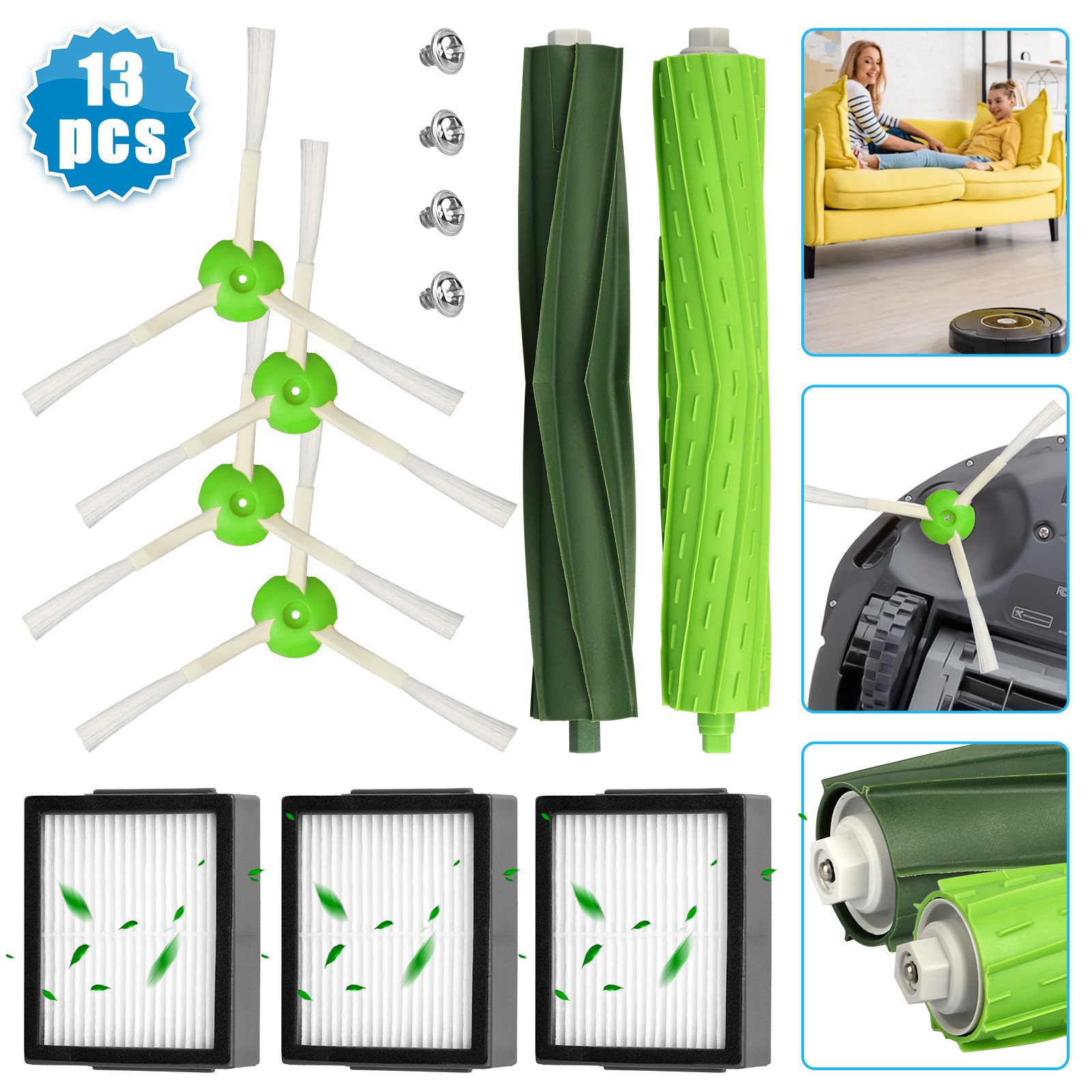13PCS For iRobot Replacement Parts Roomba e5 e6 e7 i7 i7+/i7 Plus e and i Series gallery