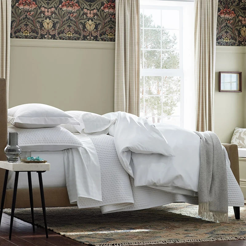 TCS Legends Hotel Premium Smooth Supima Cotton Wrinkle-Free Sateen Bed Sheet Set gallery