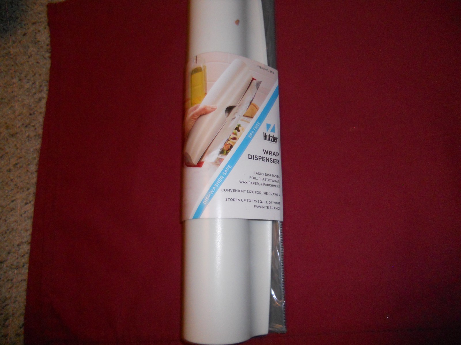 Hutzler Refillable Wrap Dispenser For Foil, Plastic Wrap, Wax Paper, Parchment gallery