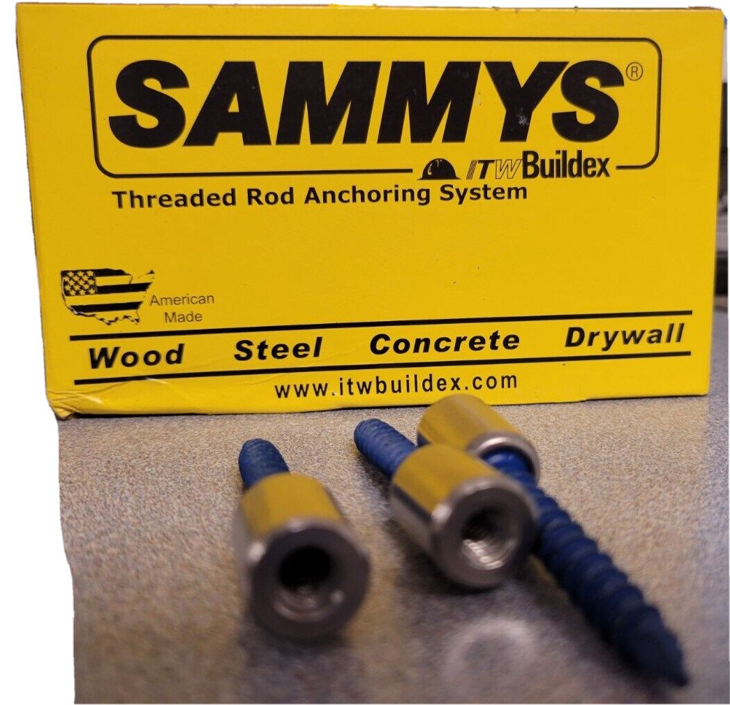 SAMMYS 8169957 SSC Hurricane Protection Anchor 1/4" X 1-3/4" Box of 25 gallery