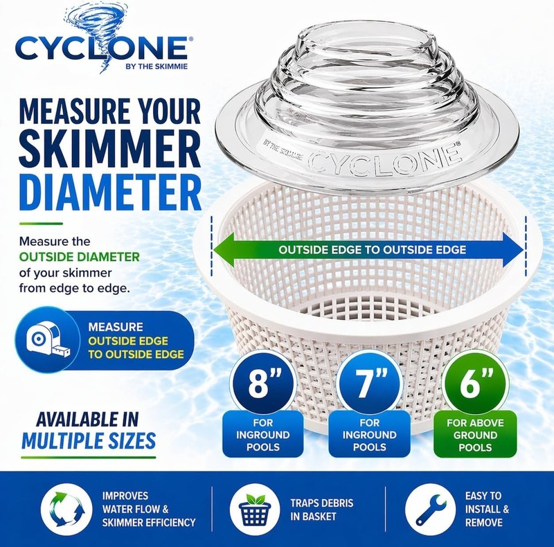 Transparent Cyclone Skimmer Basket Add-On gallery