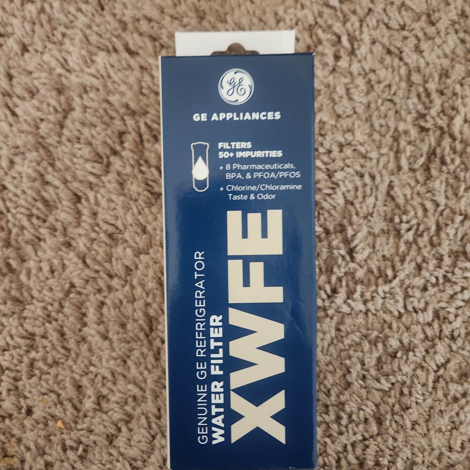 GE refrigerator XWFE water filter replacement (2 PACK - original ) WITHOUT CHIP gallery