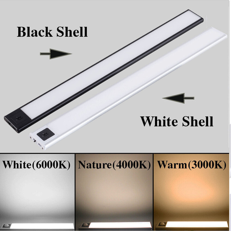 LED Motion Sensor Under Cabinet Closet Light USB Rechargeable Kitchen Lamp Strip gallery