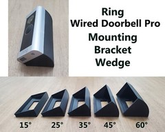 Ring Wired Doorbell Pro Wedge Angle Mount Bracket Holder 15 25 35 45 60 Degree