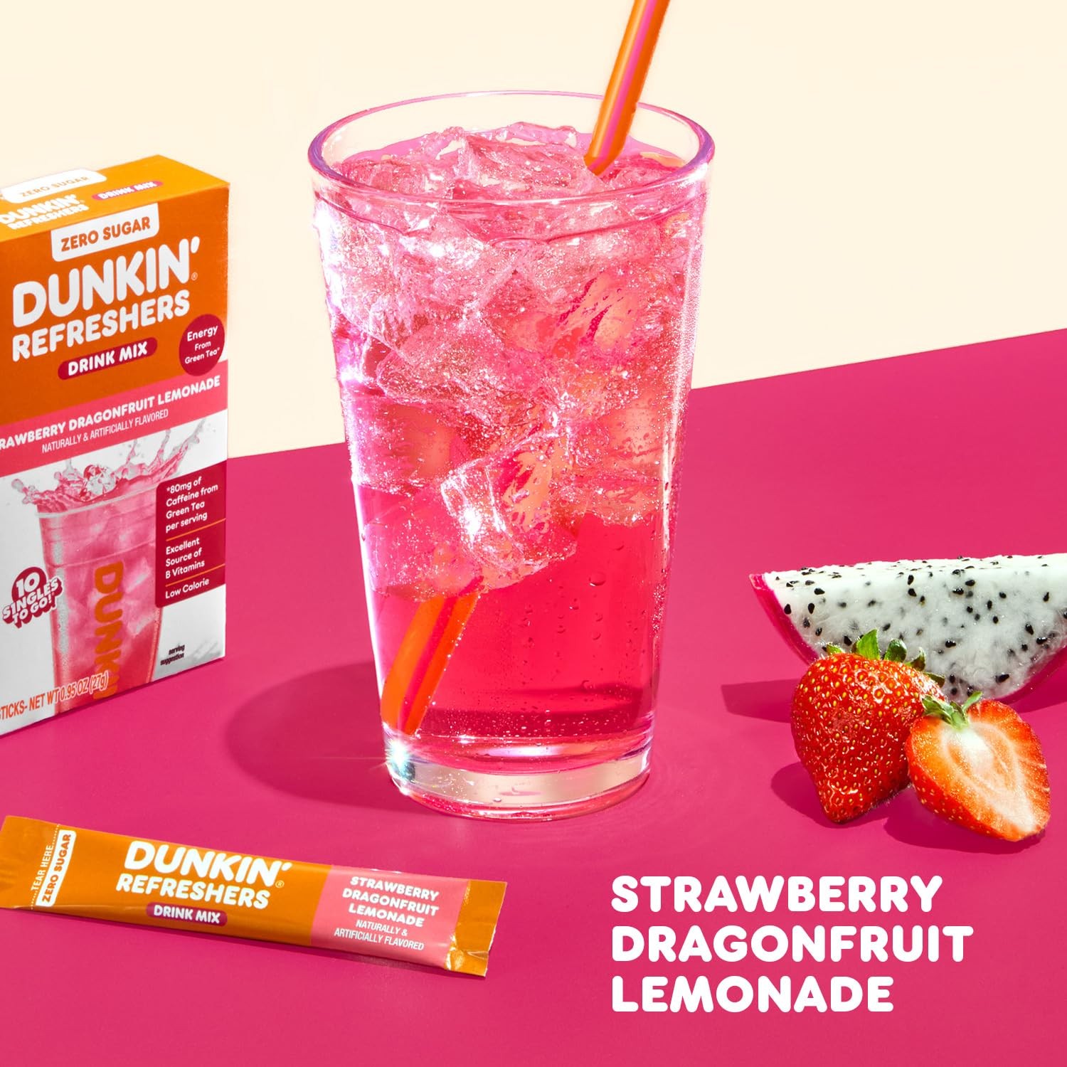 Dunkin Refreshers Strawberry Dragonfruit 10pk gallery
