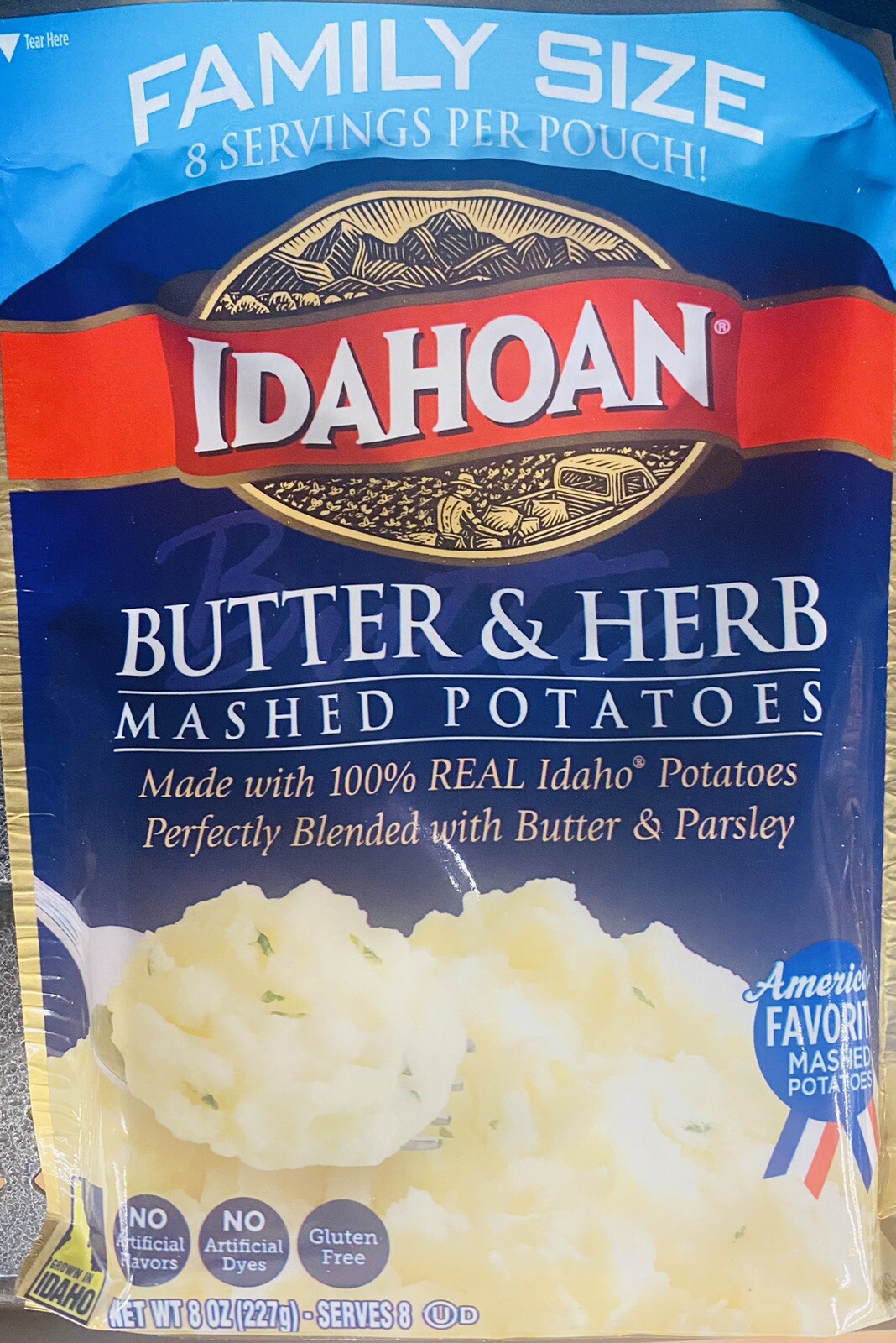 5x Idahoan Butter & Herb Mashed Potatoes 8 oz FAMILY SIZE Packet - 5 PACK gallery
