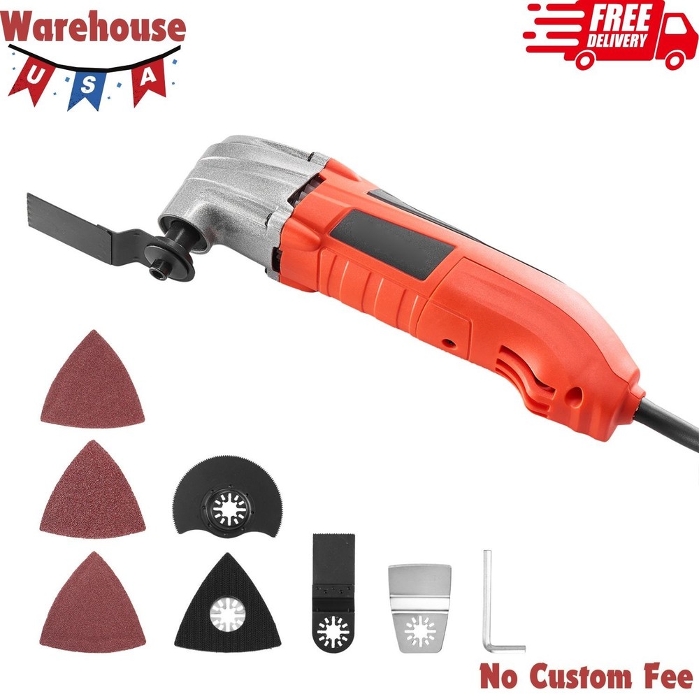 Oscillating Multi-Tool Kit, 2.2Amp Corded Electric Tool with 22,000 OPM Speed