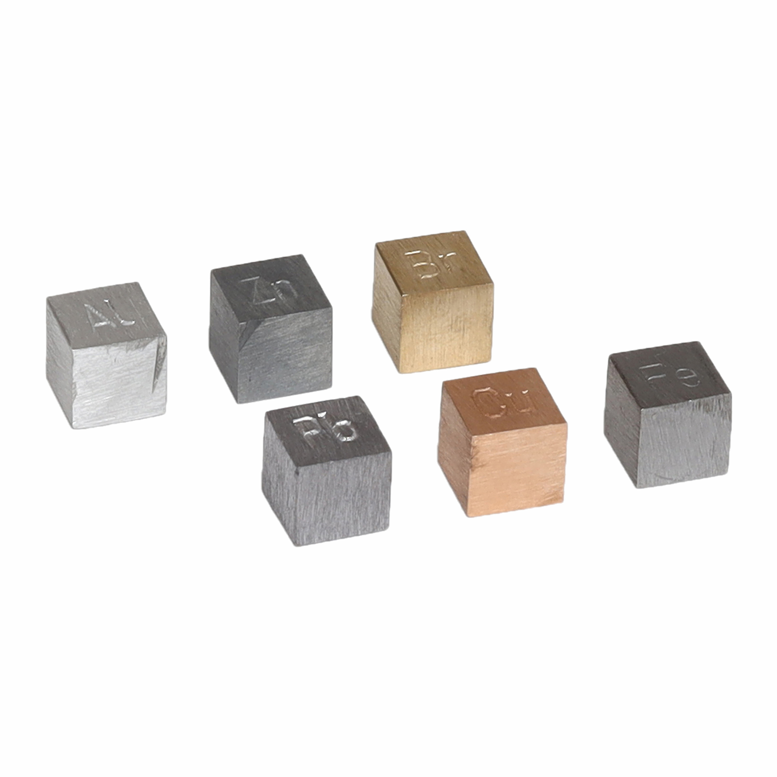 Density Cubes Set - 6 Metals - For Density Investigation - Eisco Labs gallery