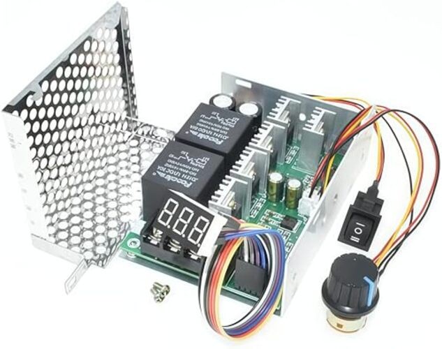 TKXEC Adjustable Digital display 10-55V 60A PWM DC Brushed Motor Speed gallery