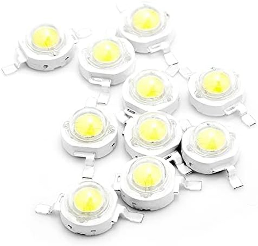 CHANZON 10 Pcs High Power Led Chip 3W White (6000K - 6500K / 600Ma - 700Ma / DC gallery