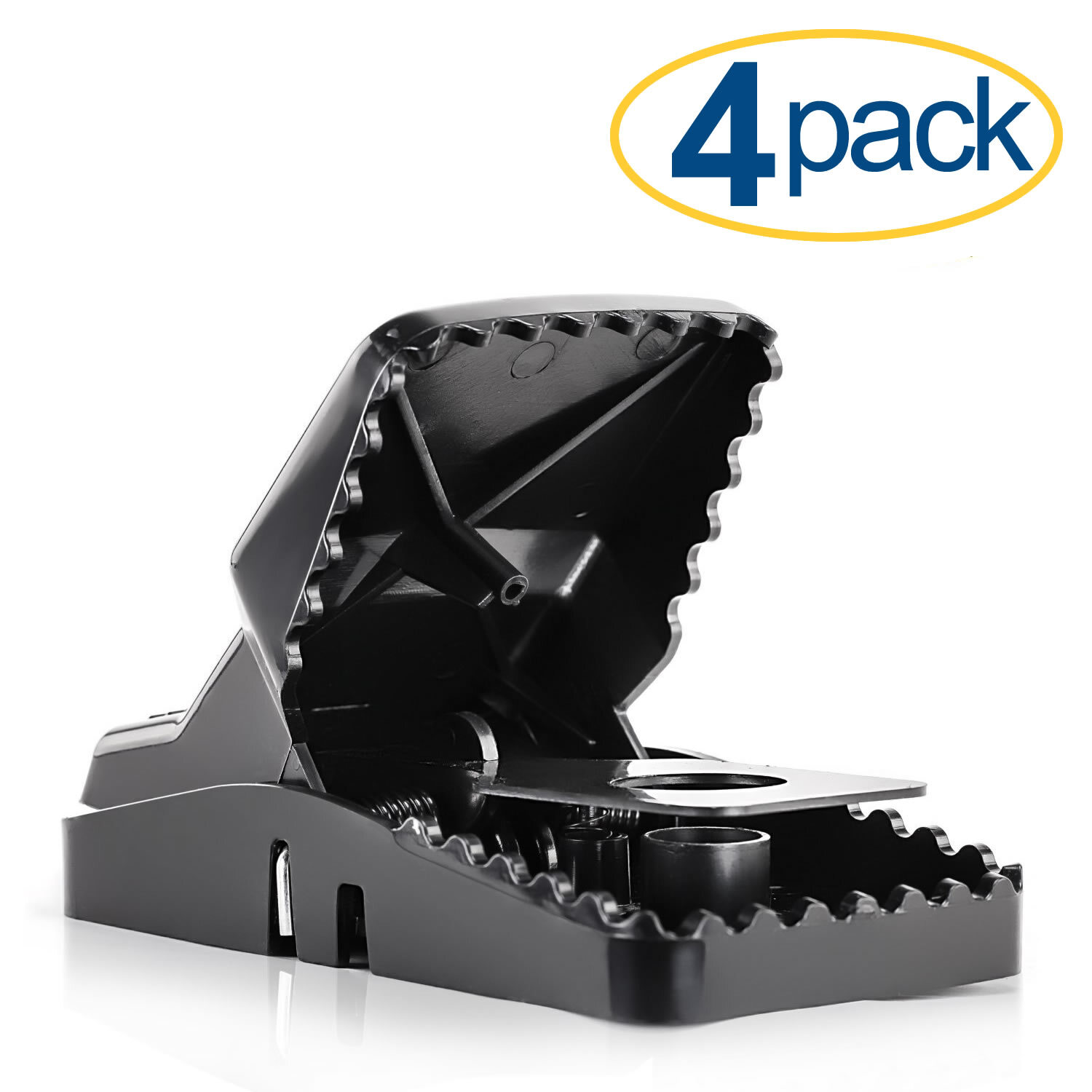 Large Powerful Rat Traps (4 Pack) - Kills Instantly with Powerful Steel Spring gallery