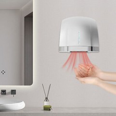 Automatic Hand Dryer Commercial and Household, High Speed Electric Air Dryer LED