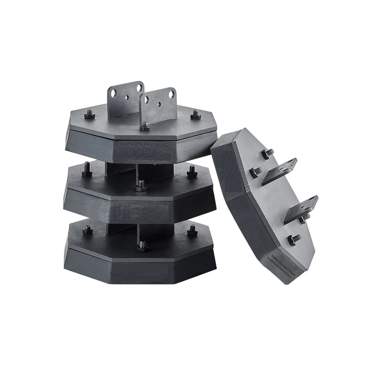 RV Leveling Pads, 4-Pack Rubber Trailer Jack Pads, Each with 5000 lbs Capacity gallery