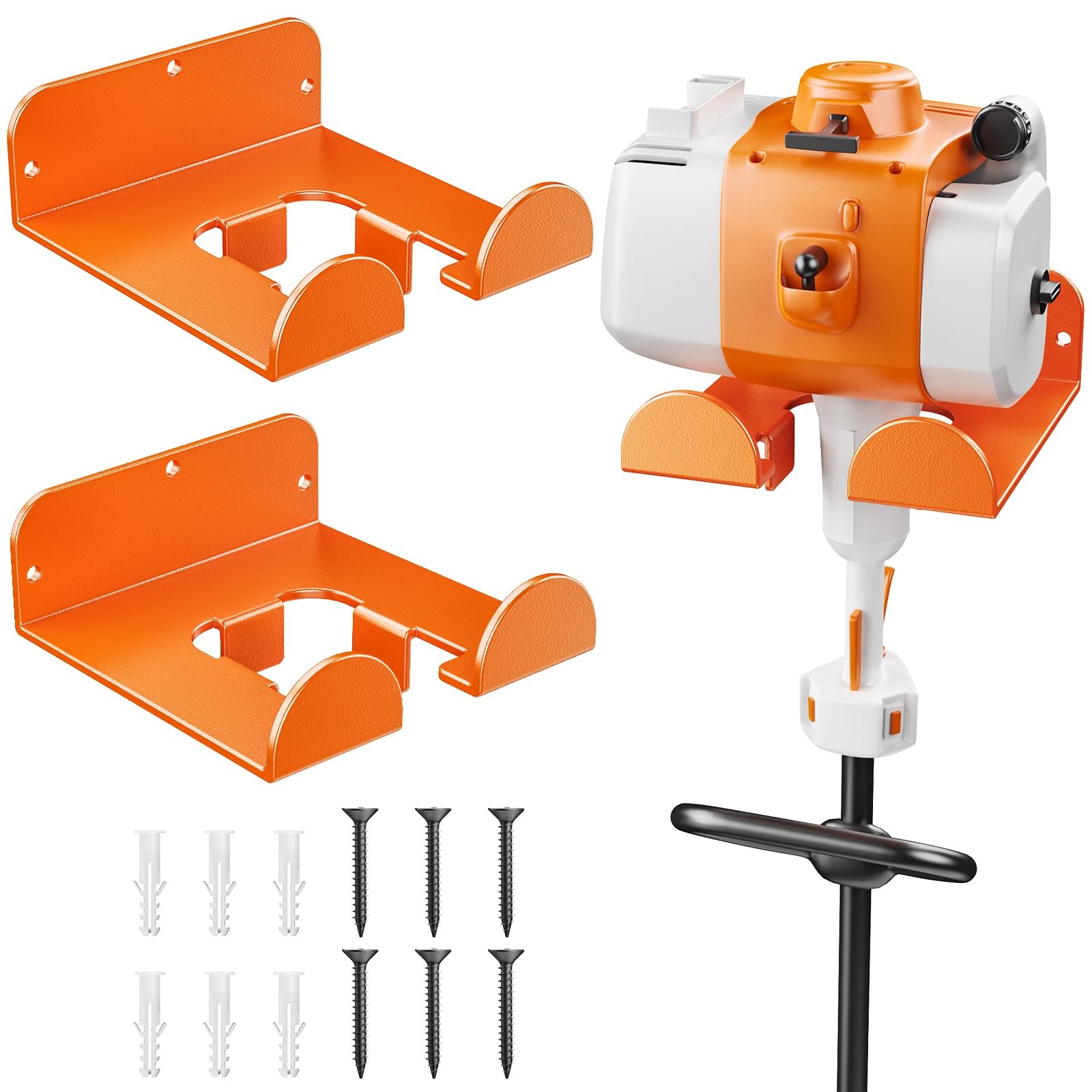 Weedeater Hanger 2 Pack Garage Organize Grass String Trimmer Rack Heavy Duty gallery