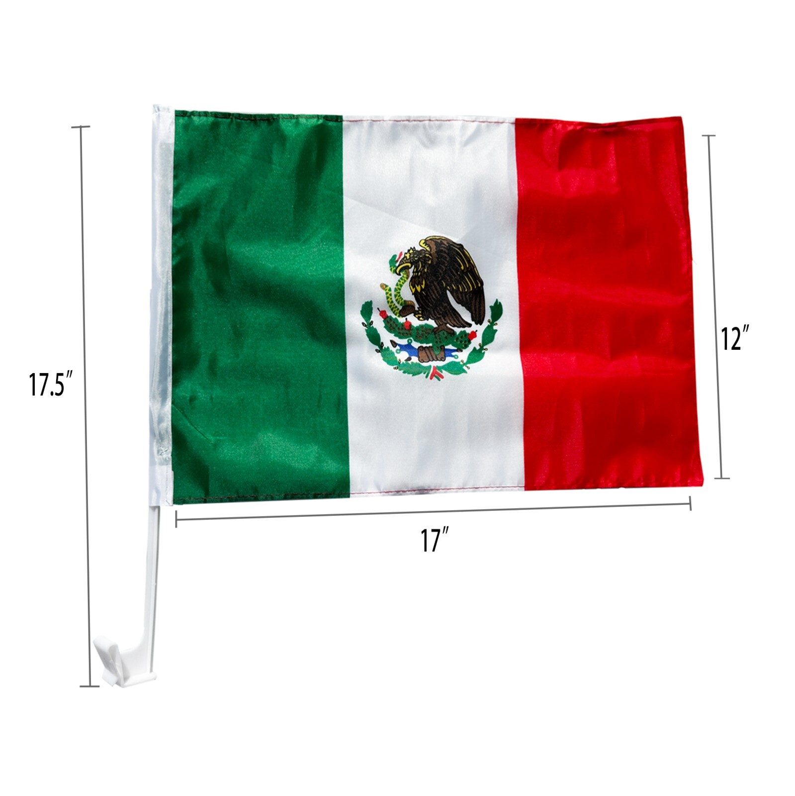 2 PACK MEXICO CAR AUTO DEALER SUPPLIES Window Clip On Flags Sale Flag gallery