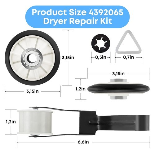 WP4392065 Dryer Repair Kit Replacement for Whirlpool Maytag Amana Dryer Parts gallery