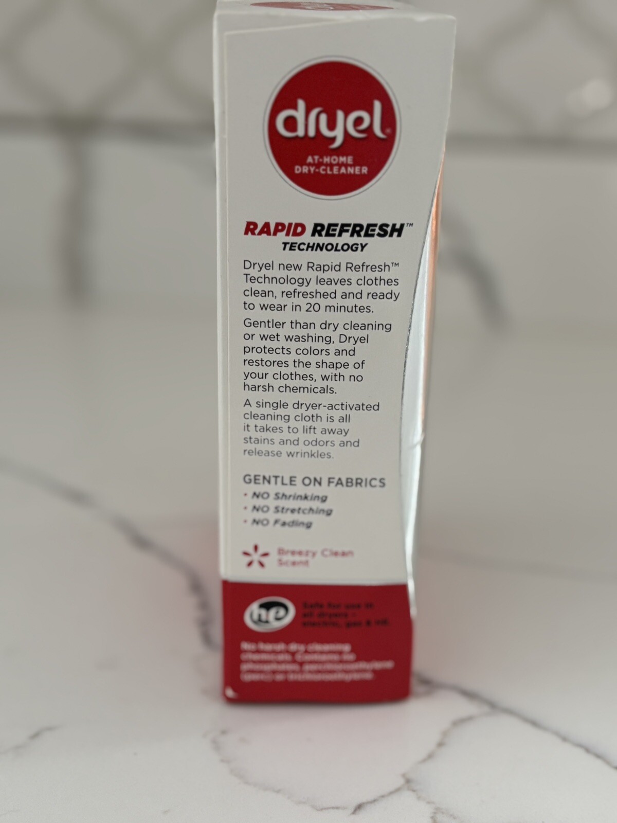 Dryel At-Home Dry-Cleaner Kit 5 Cleaning Cloths Wrinkle Released Stain Pen New gallery