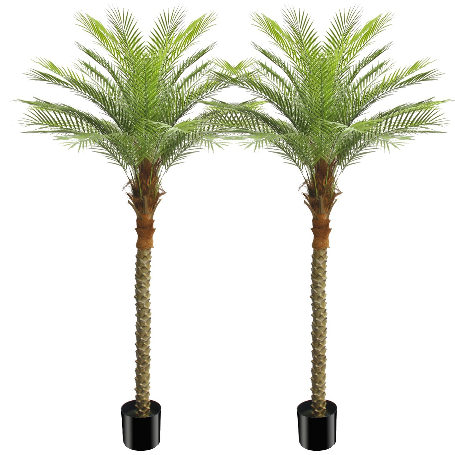 2 Pack 7ft Artificial Areca Palm Tree, Fake Tropical Palm Plant Indoor Outdoor gallery