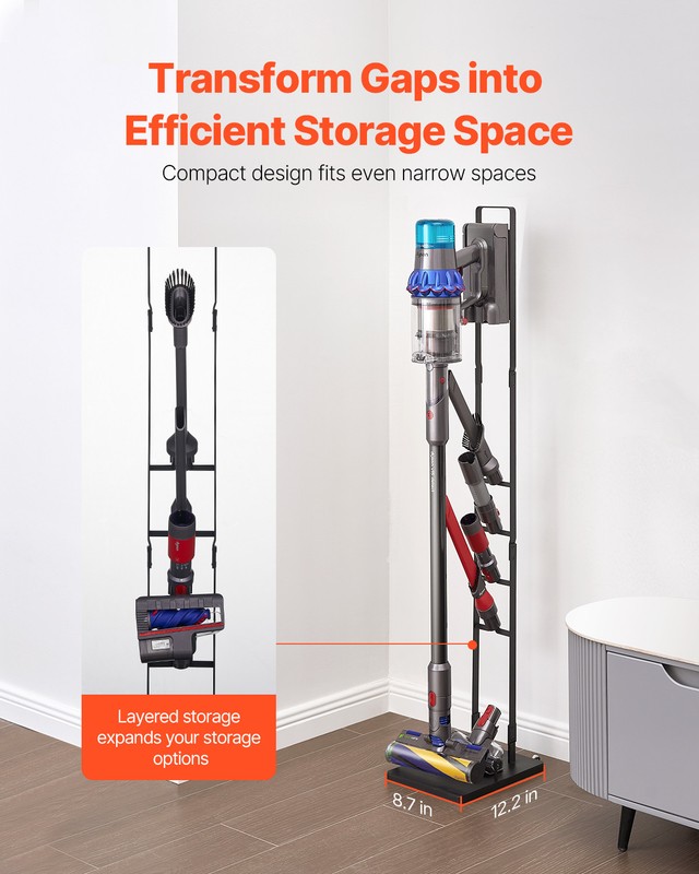 VEVOR Vacuum Stand for Dyson Multi-Models Stable Storage Bracket Holder Wheels gallery