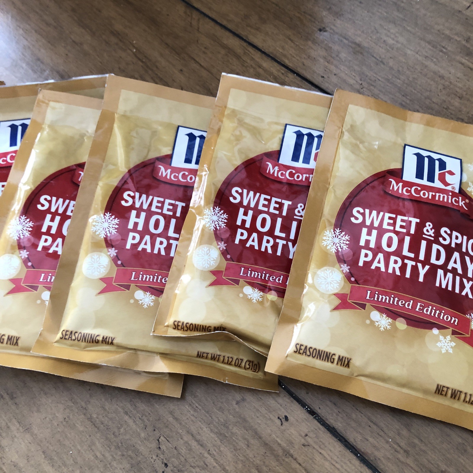 McCormick SWEET & SPICY Holiday PARTY Seasoning Mix Limited Edition Lot Of 6 gallery