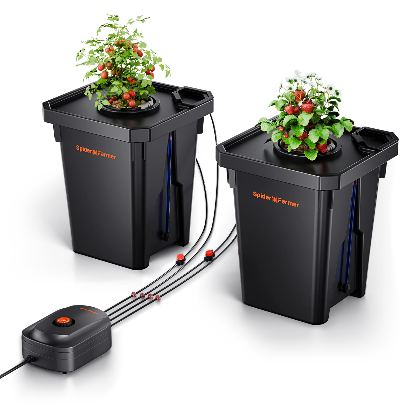 Spider Farmer 7Gallon Hydroponics DWC Hydroponic System Top Drip Kit 2/4 Buckets gallery