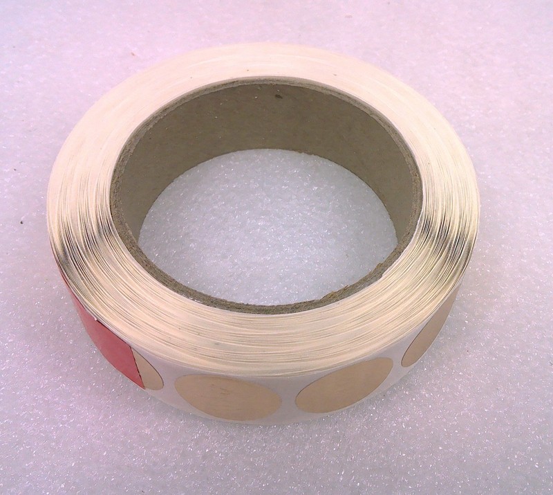 1 Roll Hallmark Embossed Gold Foil Seals 1" Diameter Gold Crown Stickers 1000 ct gallery