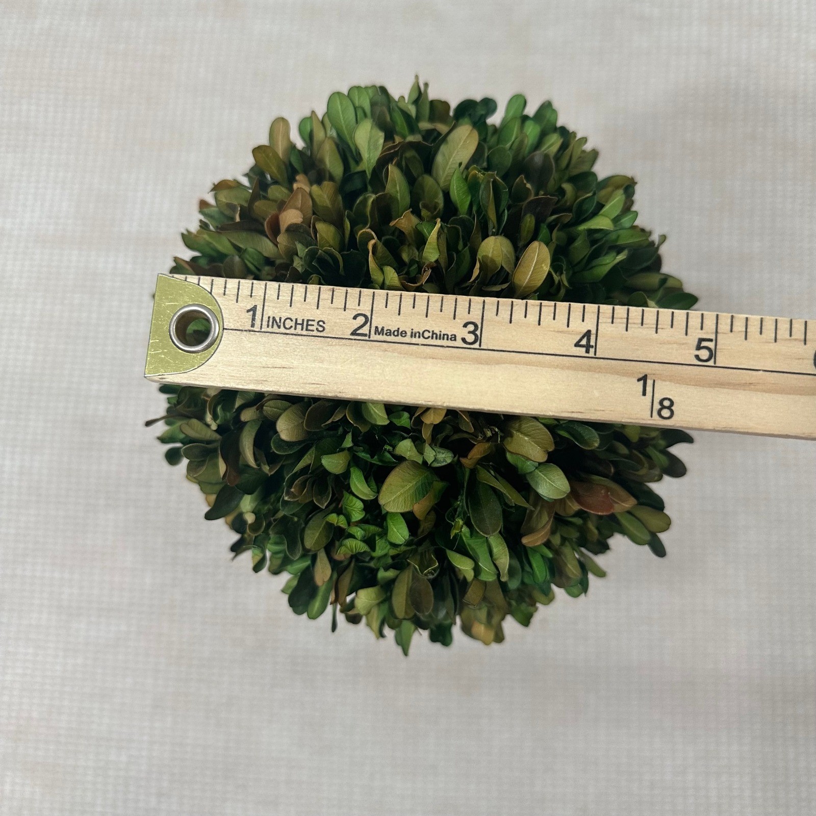 Preserved Boxwood Topiary Ball in White Ceramic Pot 16 Inch Faux Greenery Decor gallery