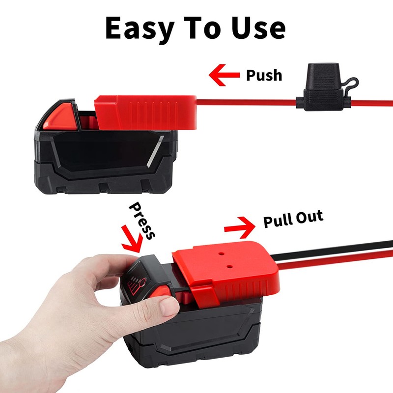 DIY Power Wheels Adapter Connect Compatible With Milwaukee M18 18V Battery Dock gallery