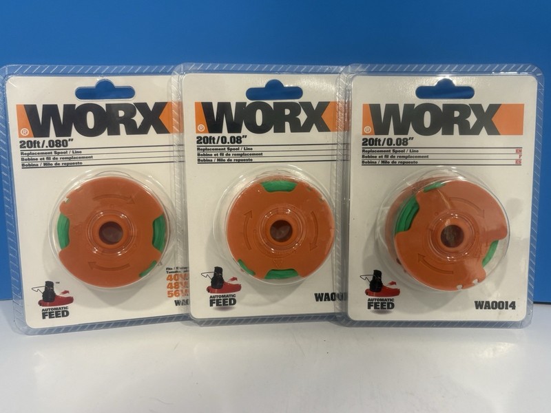 3x MIP Authentic Worx Replacement Spool/Line, WA0014, 20ft/.080" free ship gallery