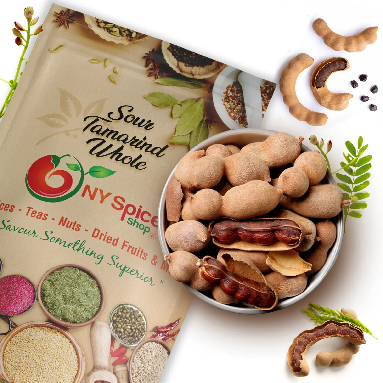 Sour Tamarind Whole - Premium Quality - by NY Spice - FREE SHIP gallery