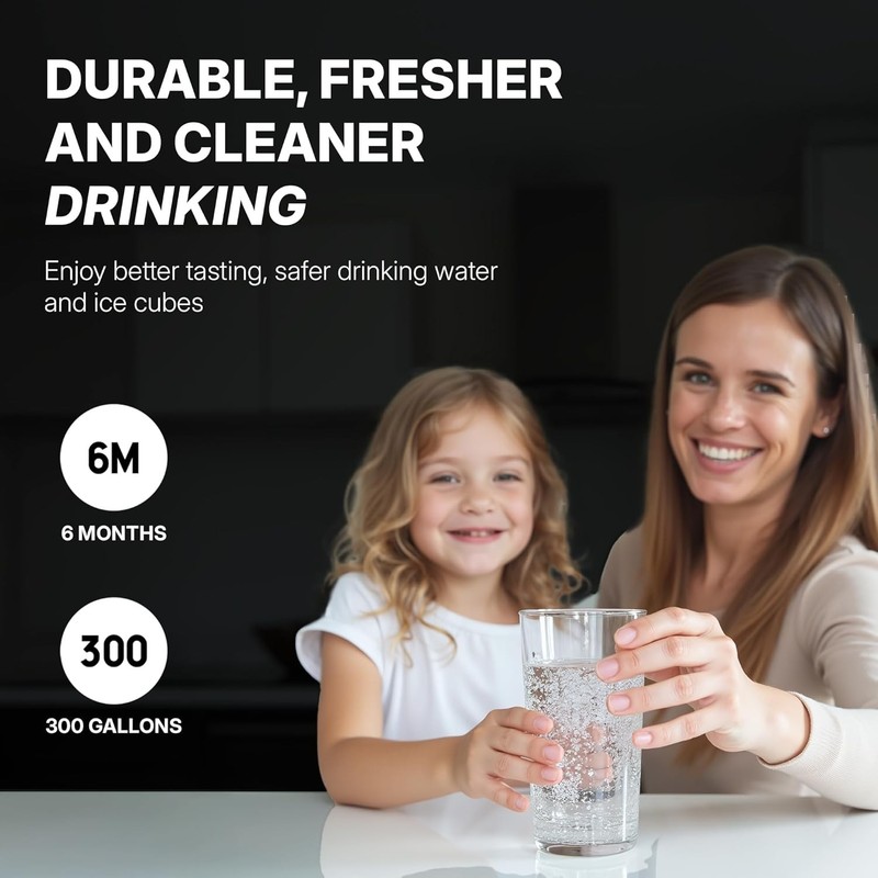 2 Pack LG LT1000P Refresh Refrigerator Ice Water Filter ADQ747935 GF-D706BSL US gallery