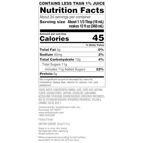 SodaStream MTN Dew Code Red Drink Mix (440ml, Pack of 14.9 fl oz (Pack 4) gallery