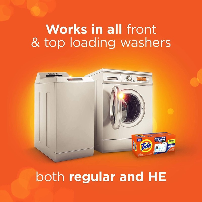 Washing Machine Cleaner by Tide, Washer Machine Cleaner with Oxi 21 Count Fresh gallery