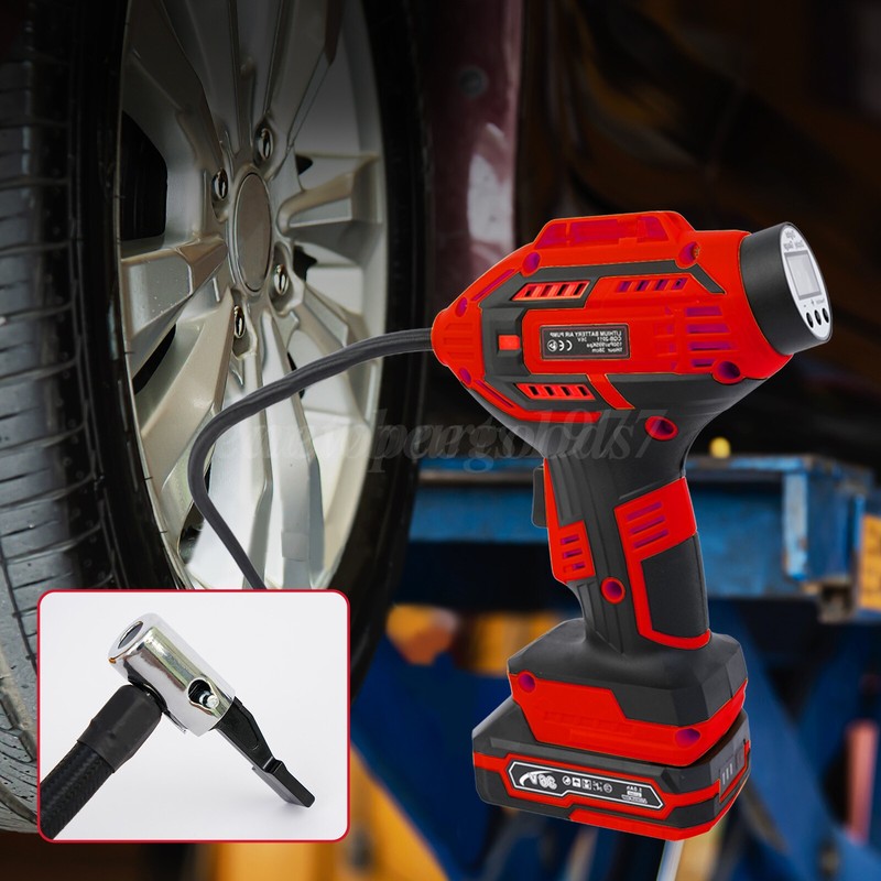 Portable Air Compressor, 20V Rechargeable Battery Powered 150PSI Handheld Pump gallery