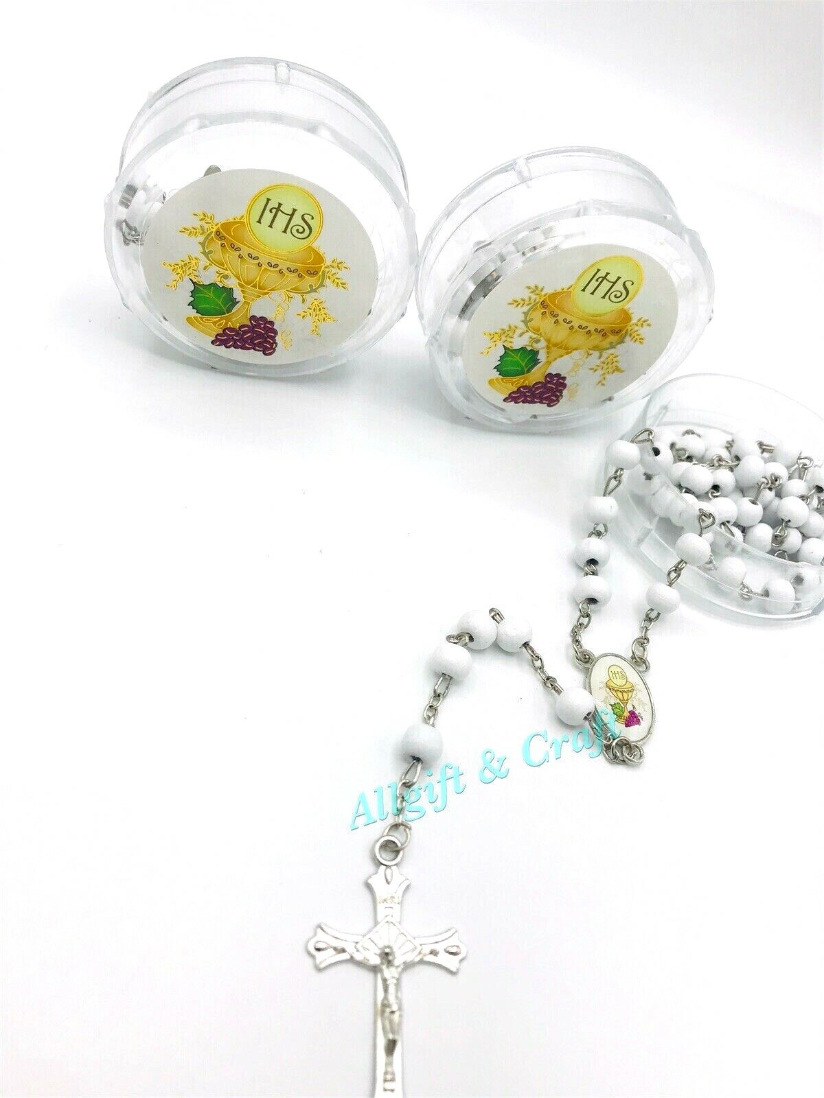 24PCS First Communion Rosary Recuerdos De Bautizo Y Primera Comunion Rosarios gallery