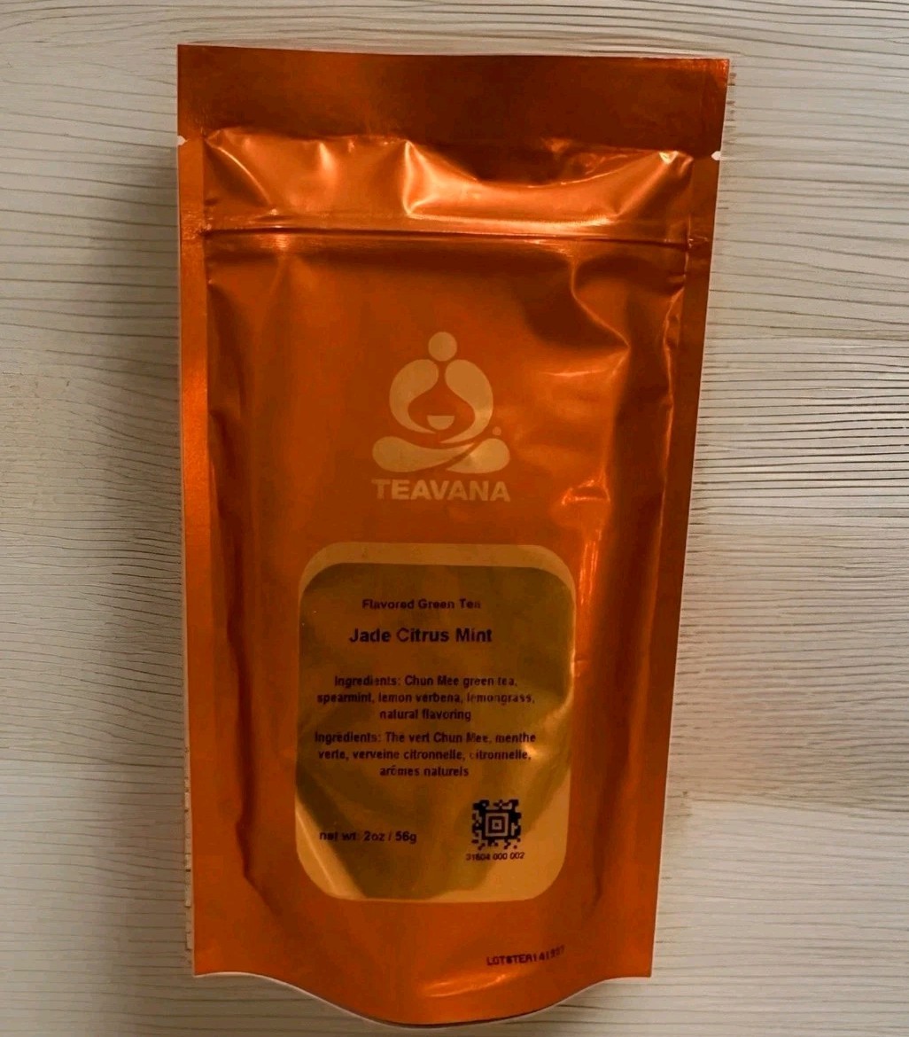 🍊 NEW! TEAVANA 2 OZ JADE CITRUS MINT FACTORY SEALED TEA BAG 🍊🍃 LOOSE LEAF 💚☕ gallery
